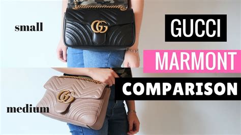 gucci marmont size 22 vs 26|Gucci Marmont bag small size.